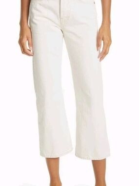 rag & bone - Maya High Rise Cropped Flare in Ecru